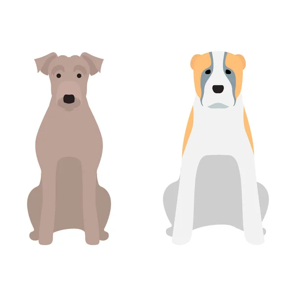 Divertido perro de dibujos animados personaje de pan de dibujos animados cachorro amable adorable vector canino ilustración . — Archivo Imágenes Vectoriales