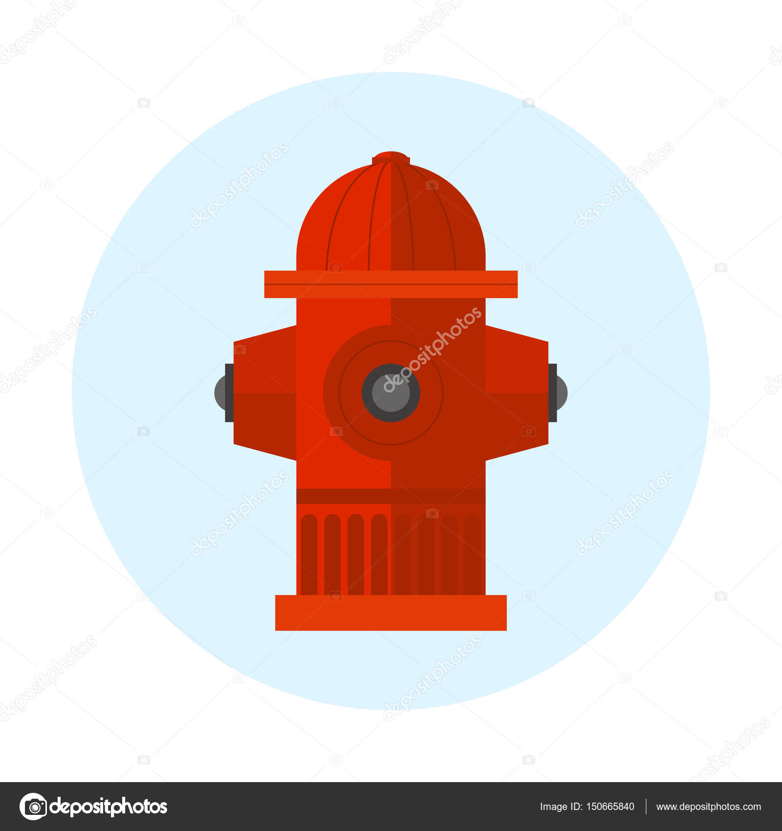 Red Fogo Hidratante Vetor Ilustracao Metal Pressao Prevencao Rua Mangueira Agua Emergencia Equipamentos Vetores De Stock C Adekvat 150665840