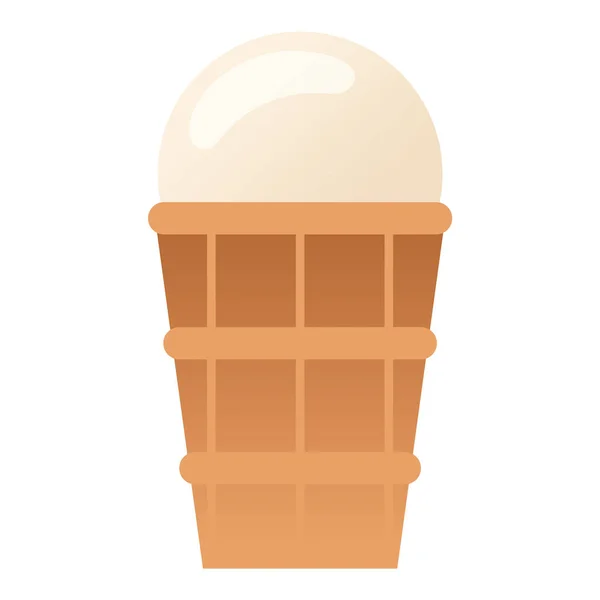 Морозиво десерт Векторні ілюстрації шоколадна їжа солодкий холодний ізольований іконка закуска конус смачні фрукти заморожені цукерки мультфільм барвиста вафелька — стоковий вектор