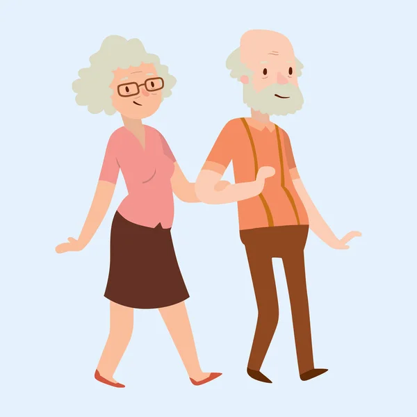 Personas feliz pareja dibujos animados relación personajes estilo de vida vector ilustración relajado amigos . — Vector de stock