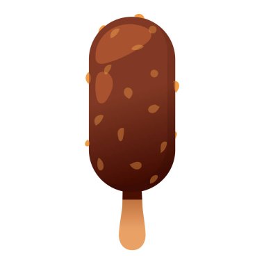 Çizgi film çikolata gıda tatlı tatlı soğuk aperatif lezzetli meyve şeker lezzet tasarım lezzetli dondurulmuş dondurma vektör illüstrasyon simge kümesi izole