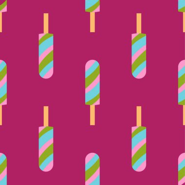 illüstrasyon simge izole tatlı tatlı soğuk aperatif vanilya lezzetli dondurulmuş şeker lezzet bar lezzetli dondurma Dikişsiz desen arka plan meyve vektör