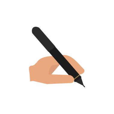 Beyaz arka plan Ofis ekipmanları Kırtasiye metalik araç vektör çizim üzerinde izole kalem