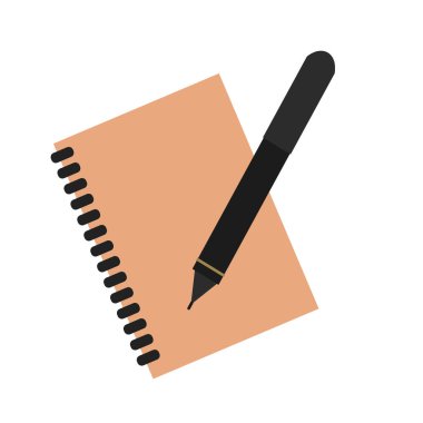 Planlayıcısı defter Organizatör günlüğü kağıt Not sayfa iş vektör belge listesi