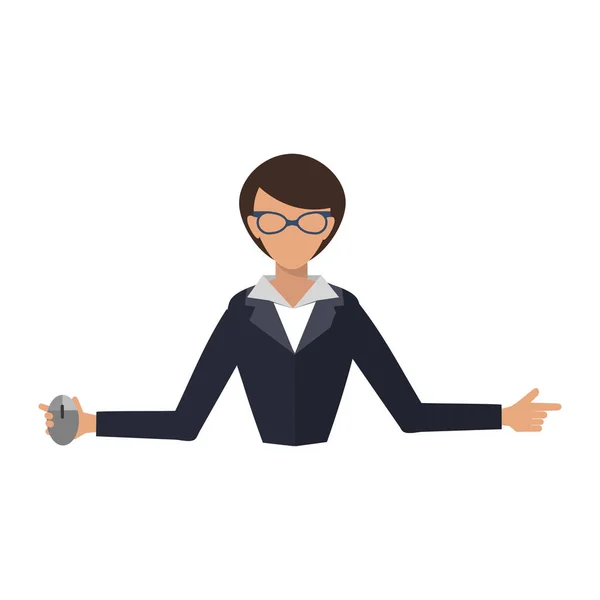 商业女人办公室工作压力工作矢量图人经理性格 — 图库矢量图片