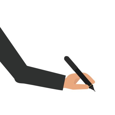 Beyaz arka plan Ofis ekipmanları Kırtasiye metalik araç vektör çizim üzerinde izole kalem