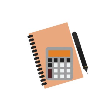 Planlayıcısı defter vektör çizim Matematik iş hesap makinesi teknoloji vektör kutsal kişilerin resmi düğme