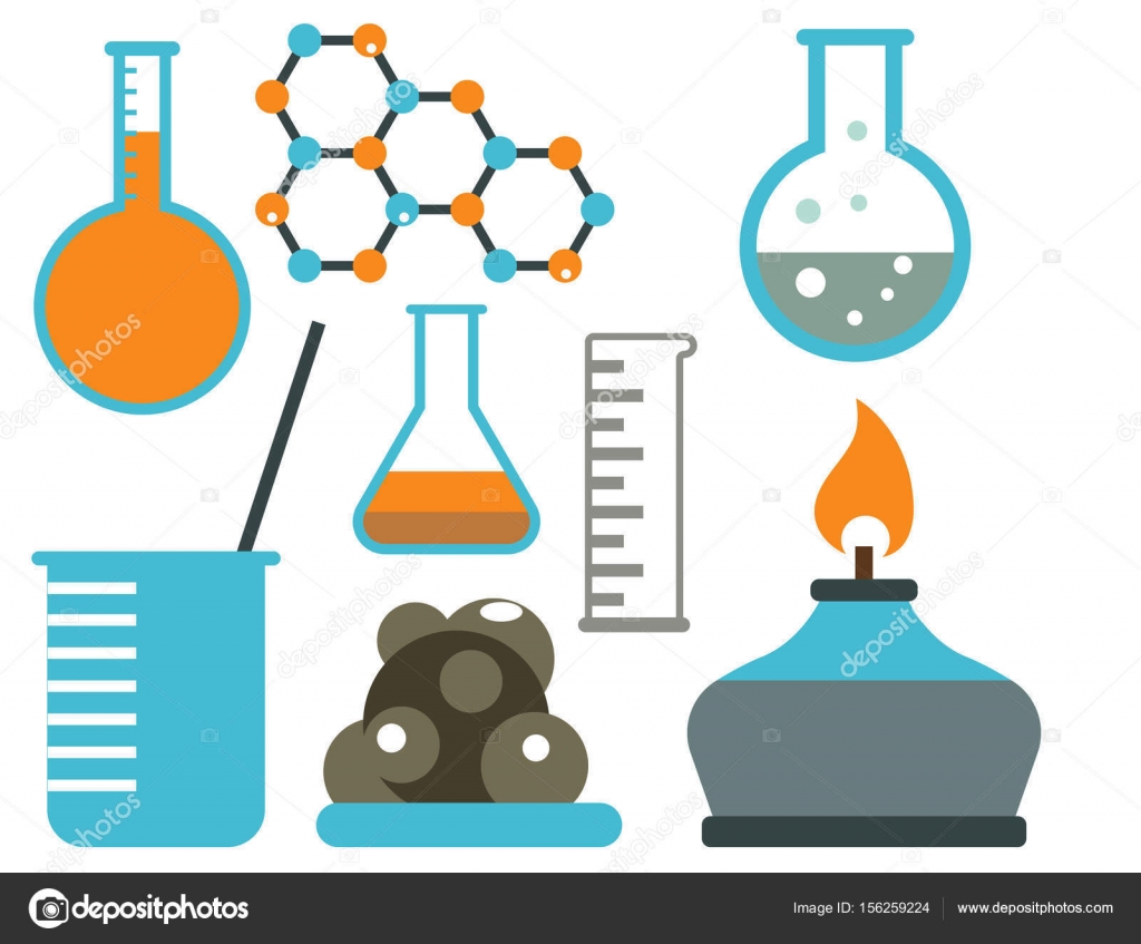 Lab symbols test medical laboratory scientific biology design science