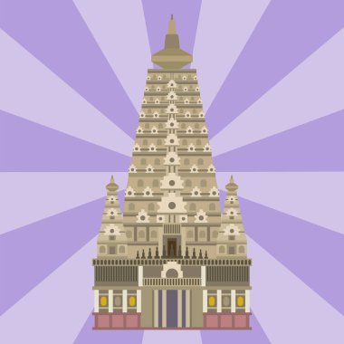 Katedral Çin kilise Tapınağı geleneksel Simgesel Yapı turizm vektör çizim oluşturma