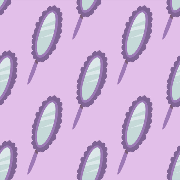 Зеркальная часть мебели, чтобы выглядеть отражение плоский дизайн декоративный дизайн рамы красоты векторной иллюстрации
