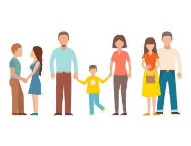 İnsanlar mutlu çift çizgi film ilişki karakter yaşam tarzı vektör çizim arkadaşlar rahat.