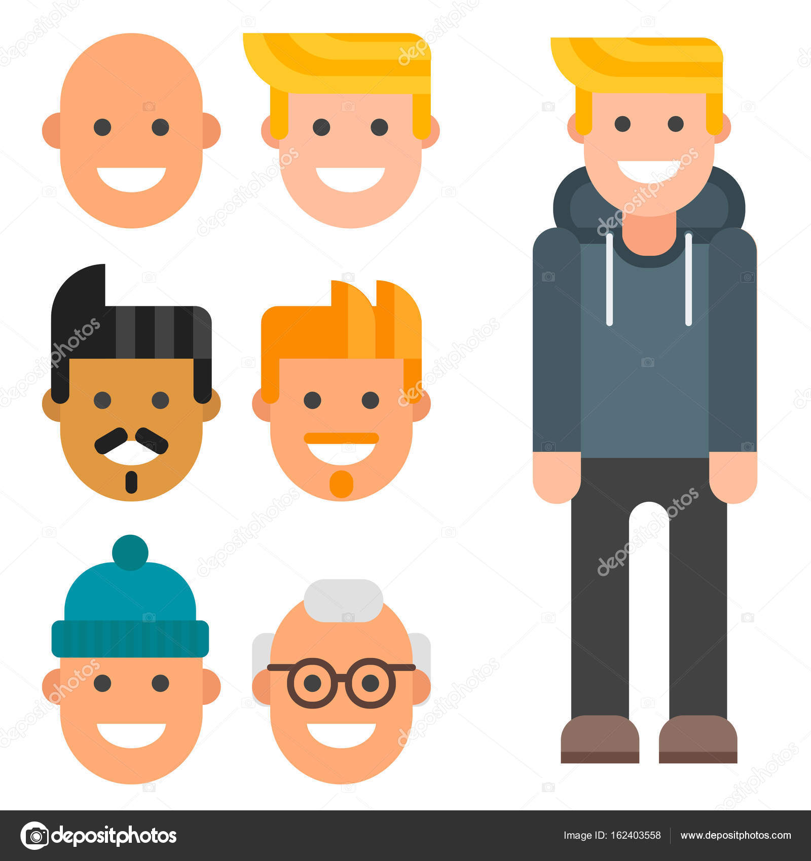 Free Vector  Male avatar creator