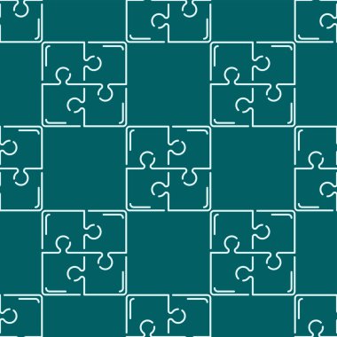 Dikişsiz desen arka plan vektör çizim puzzle.
