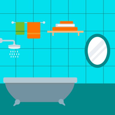 Banyo simgeler işlemi su tasarruf sembolleri hijyen yıkama güzellik vektör çizim Temizleme.