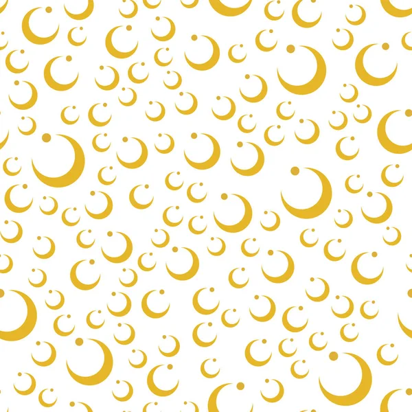 Farbig gelb Kreis nahtlose Muster Form Kunst geometrisch Grafik Hintergrund Vektor Illustration — Stockvektor