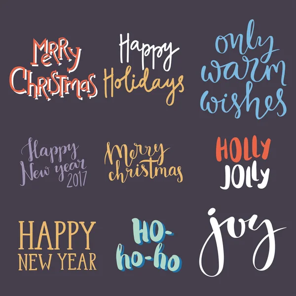 Natal cartão vetor fundo banner feriados inverno xmas mão desenhar parabéns Ano Novo brochura ilustração . — Vetor de Stock