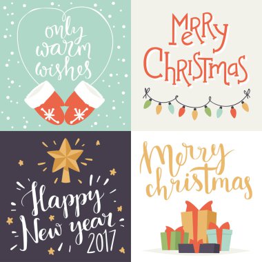 Noel tebrik kartı vektör arka plan afiş tatili xmas el çizmek kutlama yeni yıl broşür illüstrasyon kış.