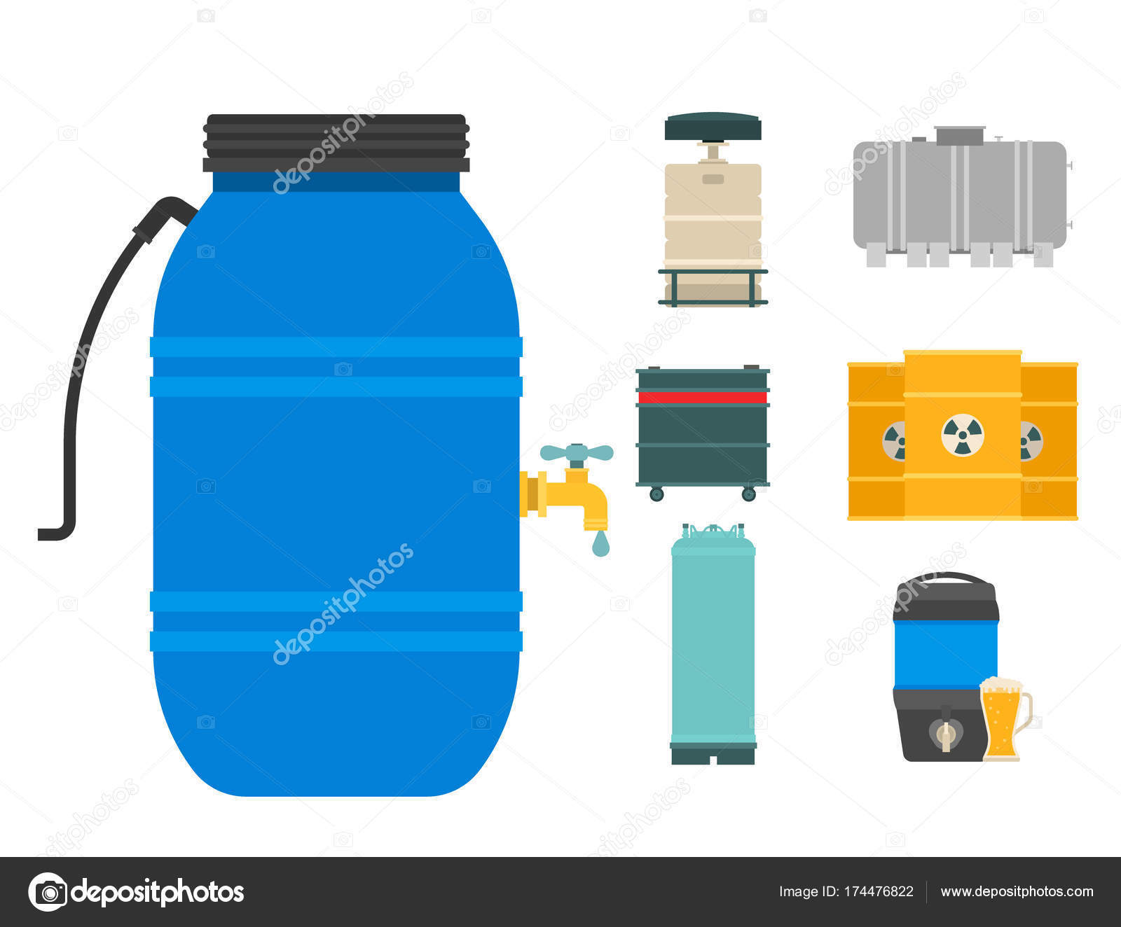 Oil drums container fuel cask storage rows steel barrels capacity tanks