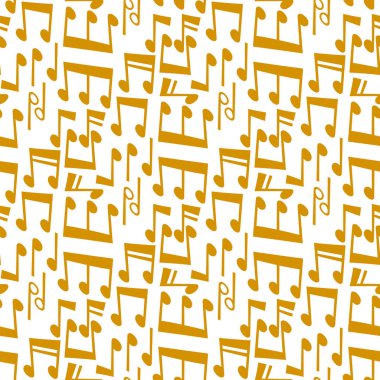 Müzik melodi Derma müzisyen sembolleri ses melodi metin ses Senfoni Dikişsiz desen arka plan vektör çizim yazma notlar.