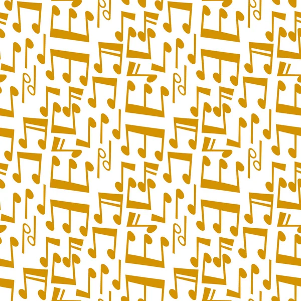 Notas música melodía colorido músico símbolos sonido melodía texto escritura audio sinfonía inconsútil patrón fondo vector ilustración . — Vector de stock