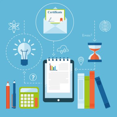 Online Eğitim vektör personel eğitim kitabı saklamak uzak educationary kutsal kişilerin resmi bilgi illüstrasyon öğrenme