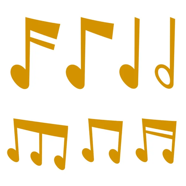 Notes musique mélodie coloré musicien symboles son mélodie texte écriture audio symphonie vectoriel illustration — Image vectorielle