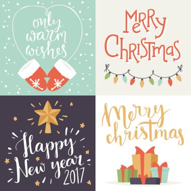 Noel tebrik kartı vektör arka plan afiş tatili xmas el çizmek kutlama yeni yıl broşür illüstrasyon kış.