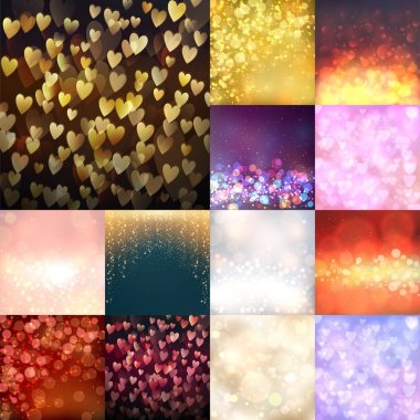 Yaratıcı bokeh vektör soyut trendy doku renkli bulanıklık zemin arka plan süsleme illüstrasyon.