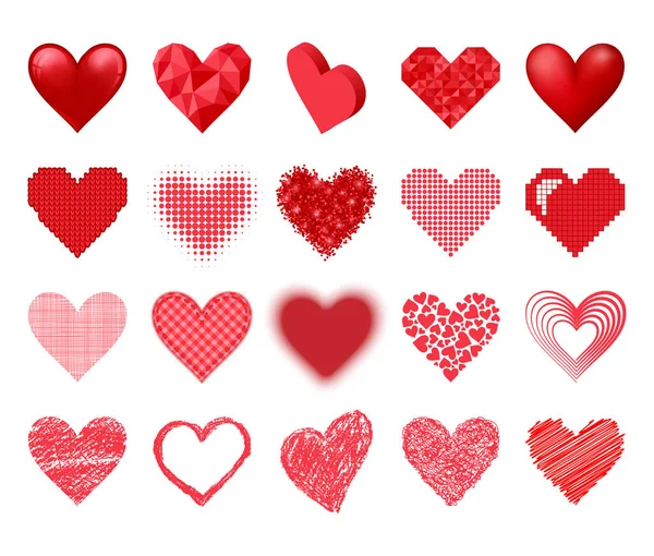 Corazón rojo agudo vector rosa tarjeta de color hermoso celebrar emoticono brillante decoración de arte de vacaciones . — Archivo Imágenes Vectoriales