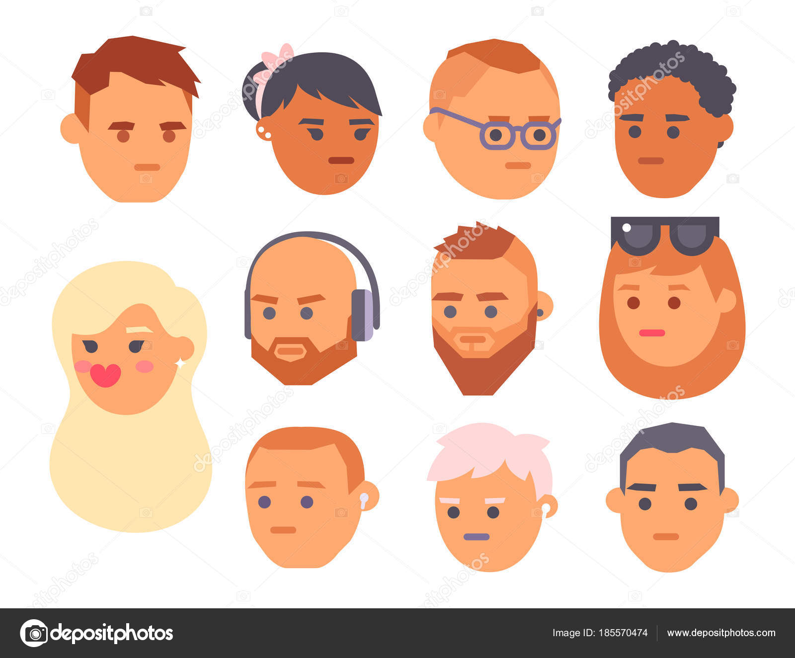 Emoticon Hipster Bonito Com Corte Cabelo Moda Bigodes Emoji