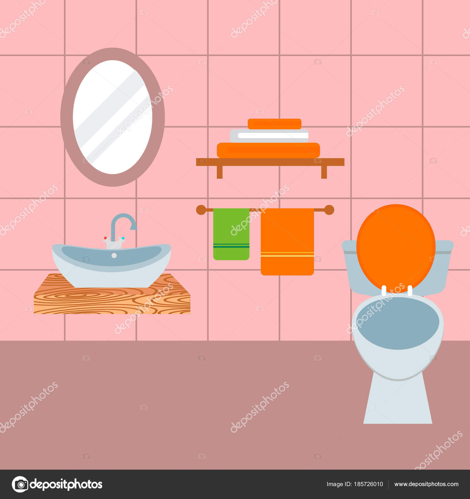 Diseño aseo accesible | Cuarto de baño los iconos proceso ...