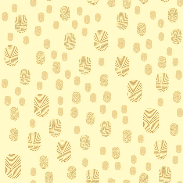 Hand drawn fingerprints pattern finger-print seamless background identity dactylogram unique ink vector illustration. — Stock Vector