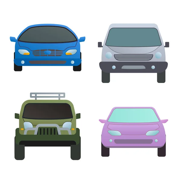 Bil auto fordon transport typkonstruktion resa race modell teknik stil och generiska bil samtida kid leksak platt vektorillustration. — Stock vektor