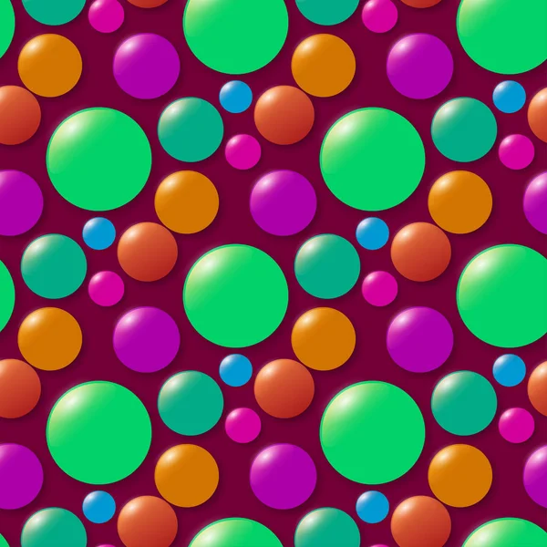 Färgade cirklar sömlösa mönster form konst geometriska grafisk bakgrund vektorillustration — Stock vektor