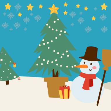 Banner kış yeni yıl kutlama tasarımı tebrik için Noel kartı vektör simgeler.