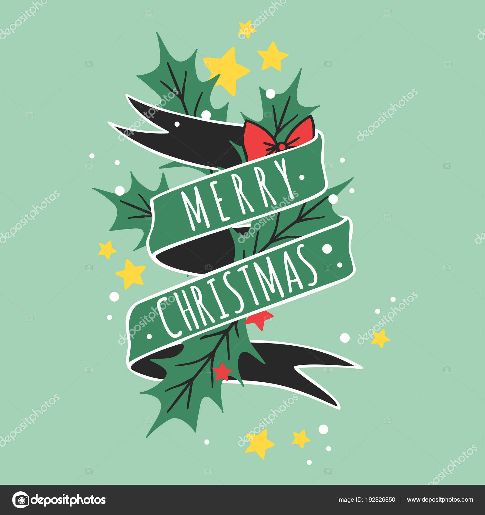 エレガントクリスマス ロゴ イラスト 日本のイラスト