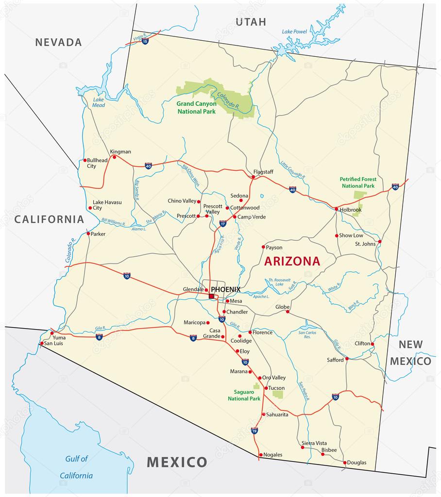 arizona road map