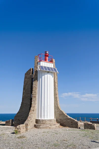 Leuchtturm von Cap Cerbere, Frankreich — Stockfoto