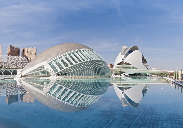 Stadt der Künste und Wissenschaften in Valencia, Spanien — Stockfoto