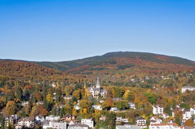 Kalenin görünümünden berbat Koenigstein sonbahar taunus, Hesse, Almanya