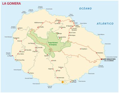 Kanarya Adası La Gomera yol haritası