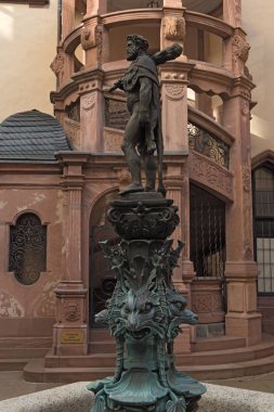 Herkül çeşme Belediye Roemer, Frankfurt, Almanya avlusunda