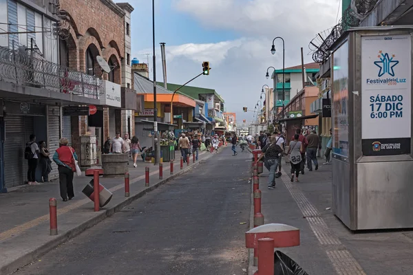 Strada nel centro di San Jose la capitale della Costa Rica — Foto Stock