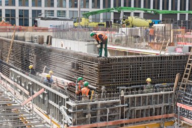Frankfurt, Almanya'nın yüksek katlı binanın yeni inşaat