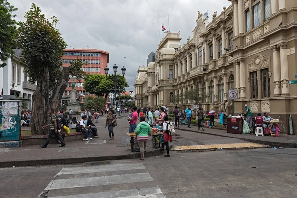 Pedestrian Area Plaza de Juan Rafael Mora (Calle 2), San Juan, Costa Rica — Stock Photo, Image