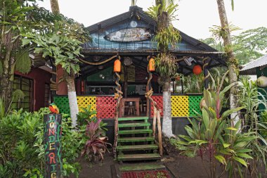 Bar and Restaurante in Tortuguero, Costa Rica clipart
