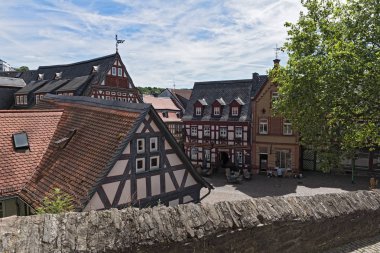 Görünüm Koenig-Adolf-Platz, Hesse, Almanya