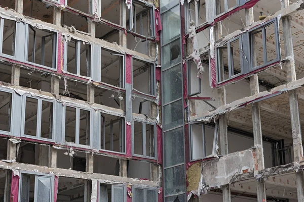 Hausabriss, Querschnitt durch das Gebäude — Stockfoto