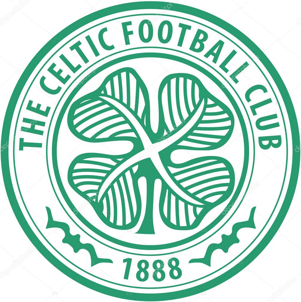 FRANKFURT, GERMANY-JUNE 17, 2017: The Celtic Football Club logo