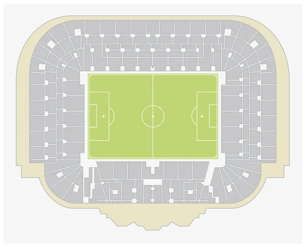 Stade de football en verre, Écosse, Royaume-Uni — Image vectorielle